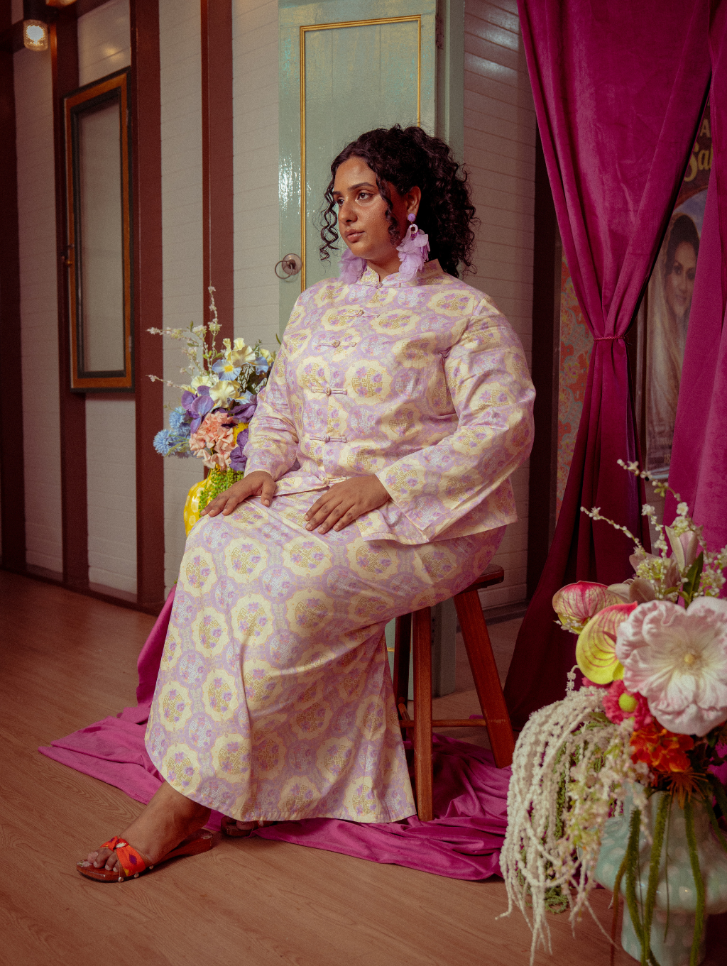 Mandarin Kurung - Gui Lilac