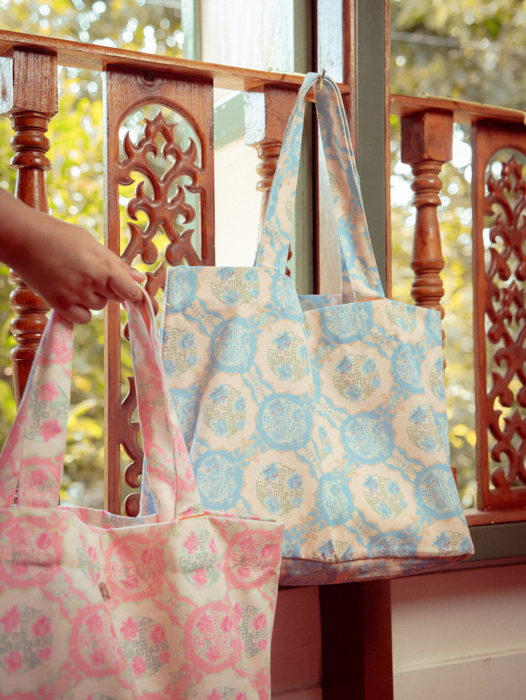 Canvas Tote Bag - Gui Blue