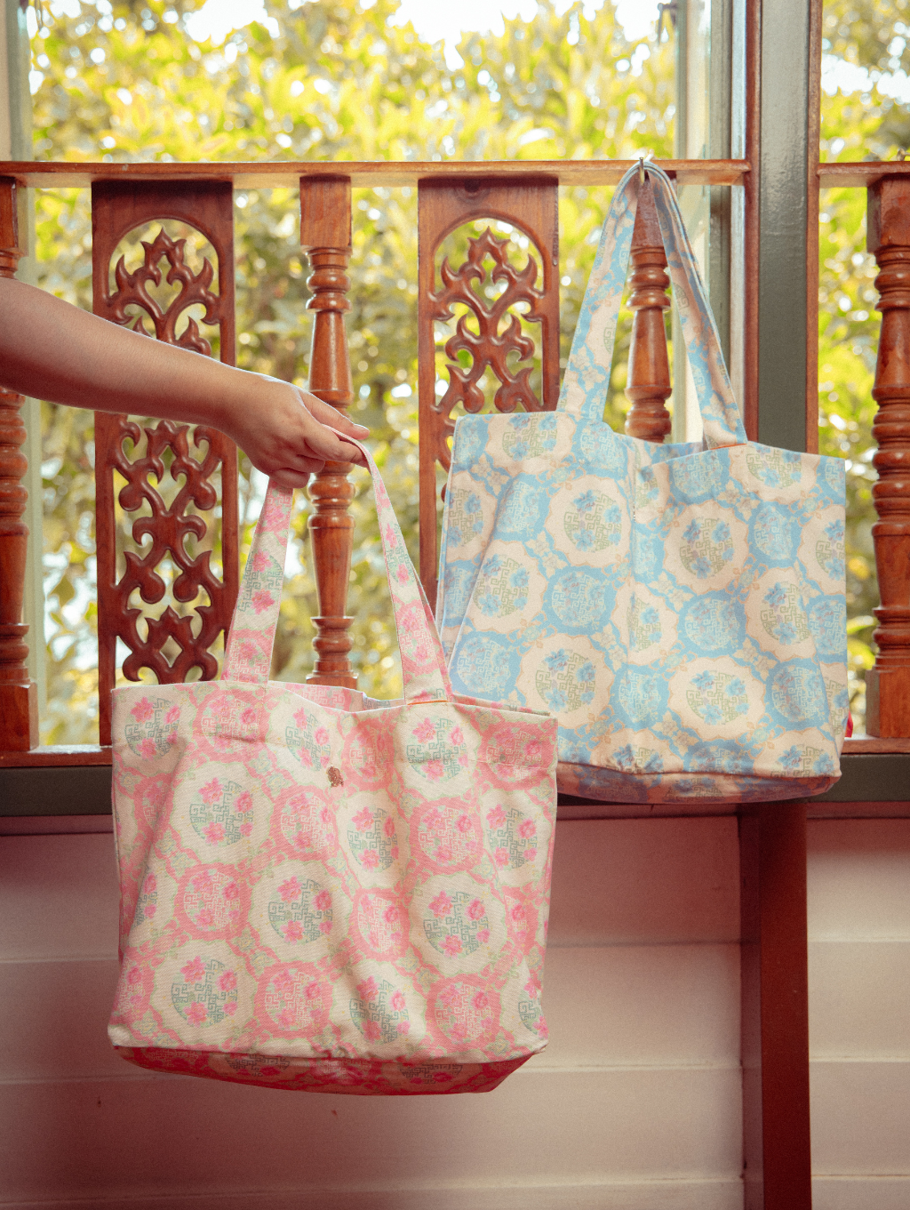Canvas Tote Bag - Gui Peach
