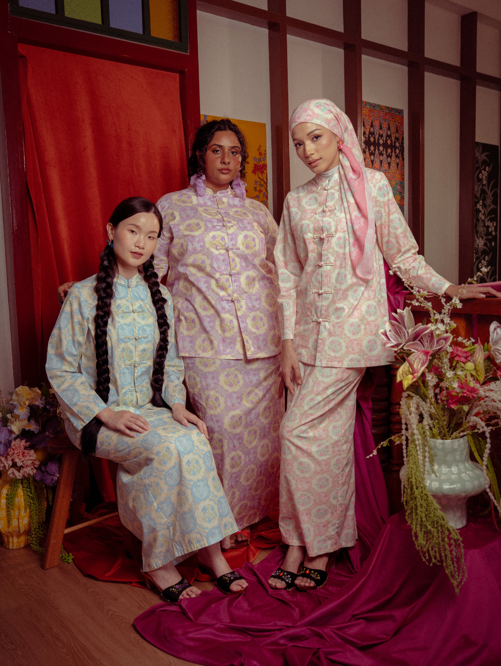 Mandarin Kurung - Gui Peach