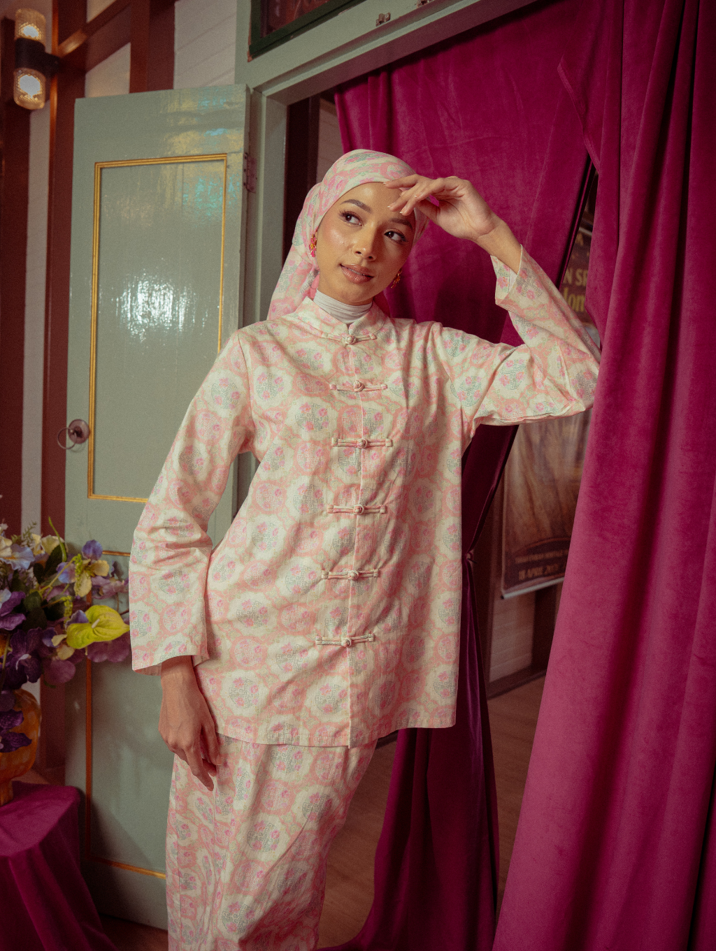 Mandarin Kurung - Gui Peach