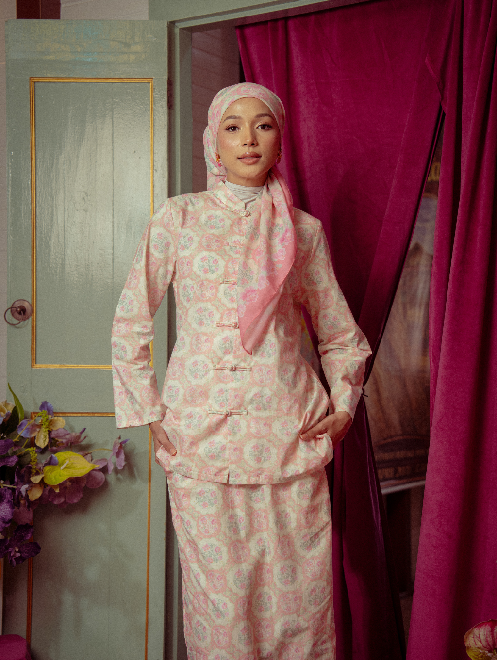 Mandarin Kurung - Gui Peach