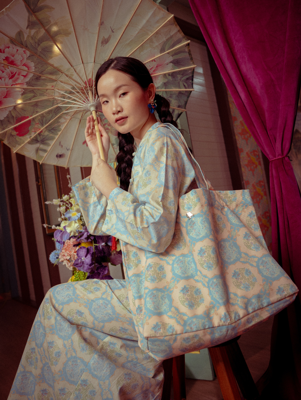 Mandarin Kurung - Gui Blue