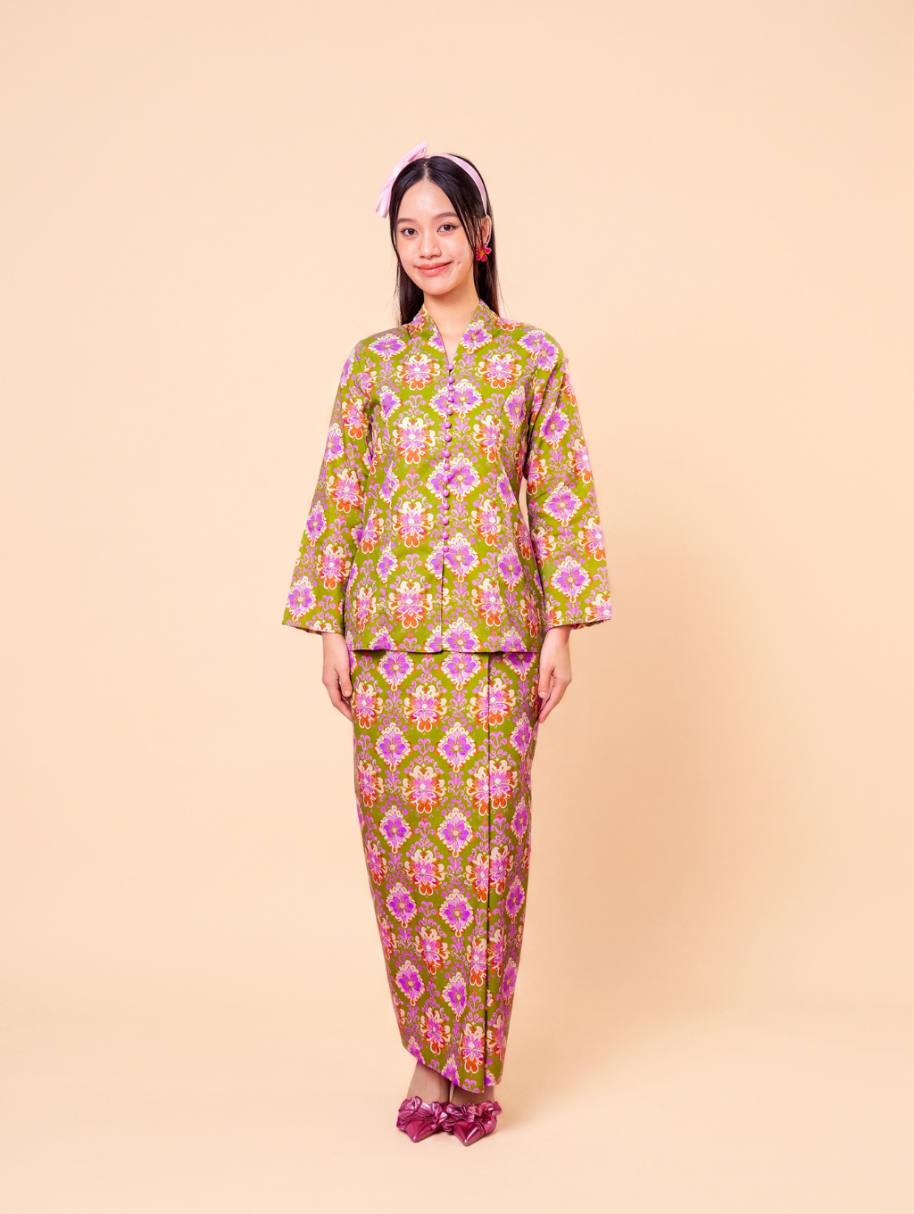 Melour Kebaya - Matcha Petal