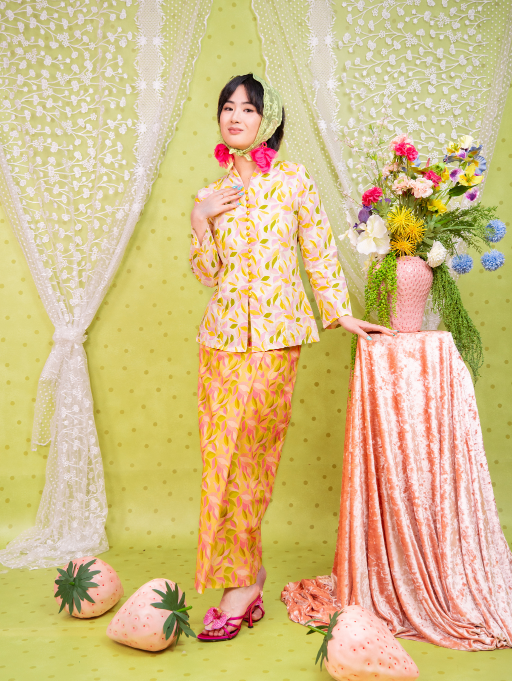 Melour Kebaya - Rosy Petal