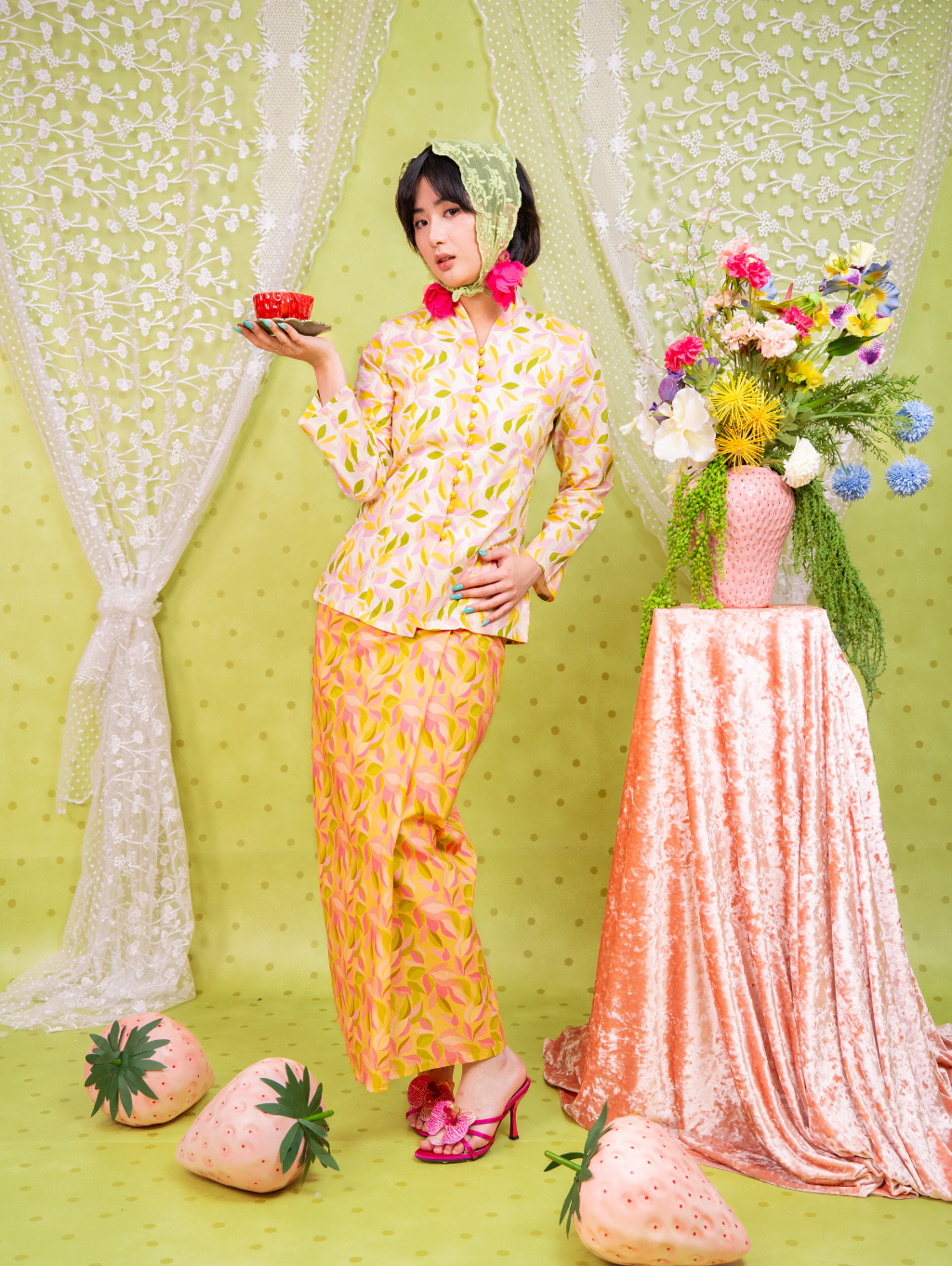 Melour Kebaya - Rosy Petal