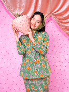 Noura Scalloped Kurung - Strawbliss Green