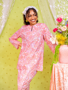 Whimsyberry Kurung - Soft Pink