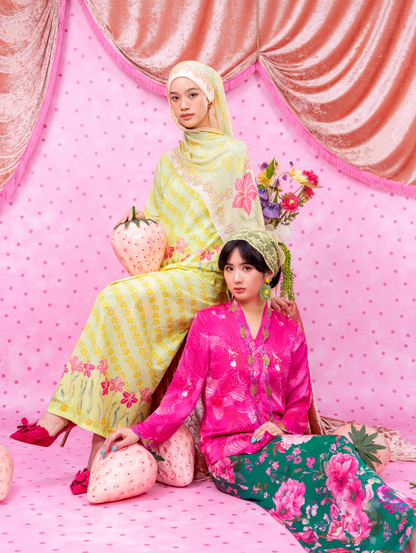 Elora Kebaya Top - Pinkora
