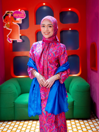 Square Scarf - Mora Pink