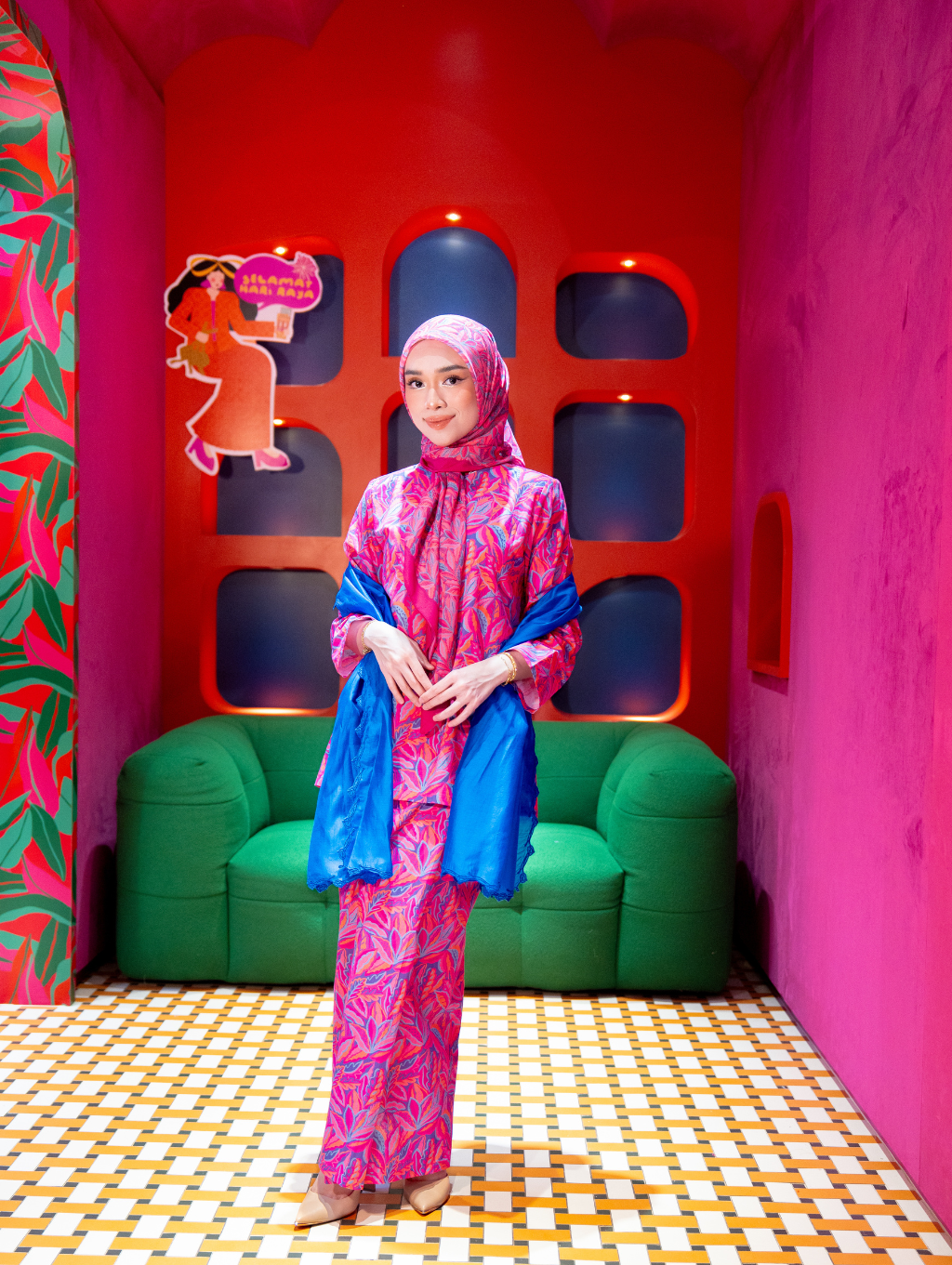 Mora Kurung - Pink