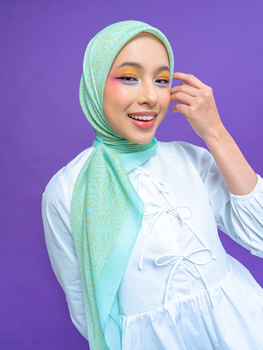 Square Scarf - Origin Green