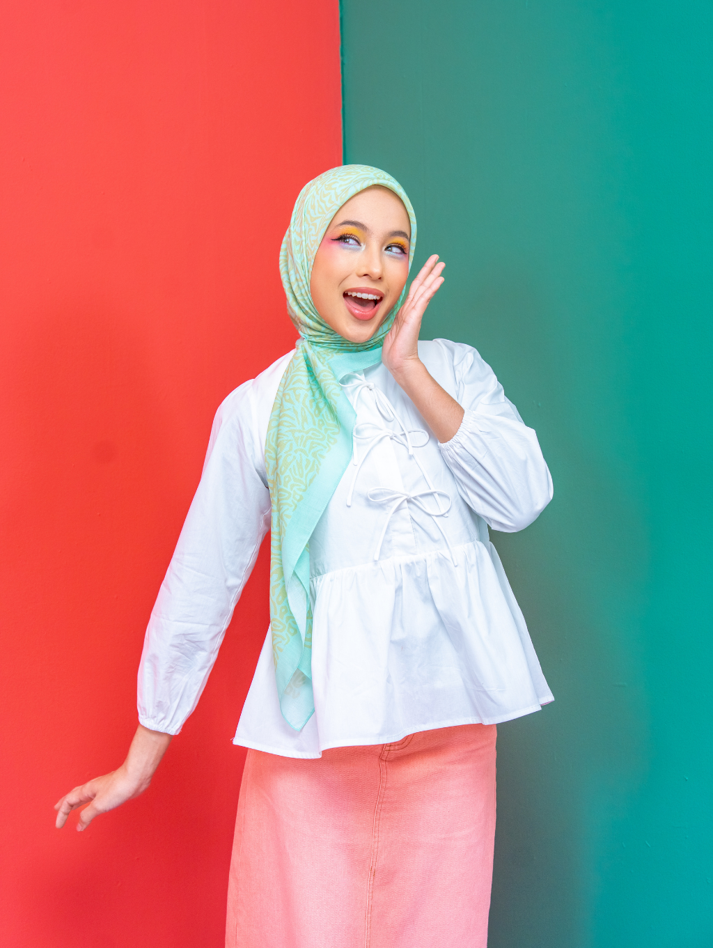 Square Scarf - Origin Green