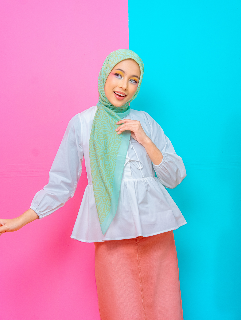 Square Scarf - Origin Green