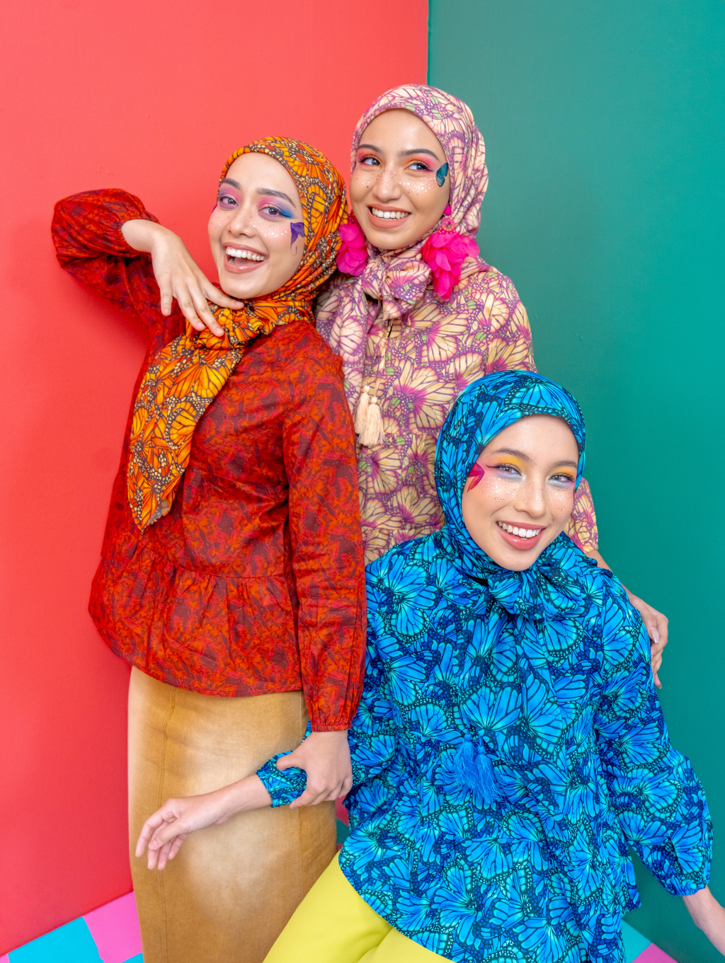 Square Scarf - Mariposa Blue