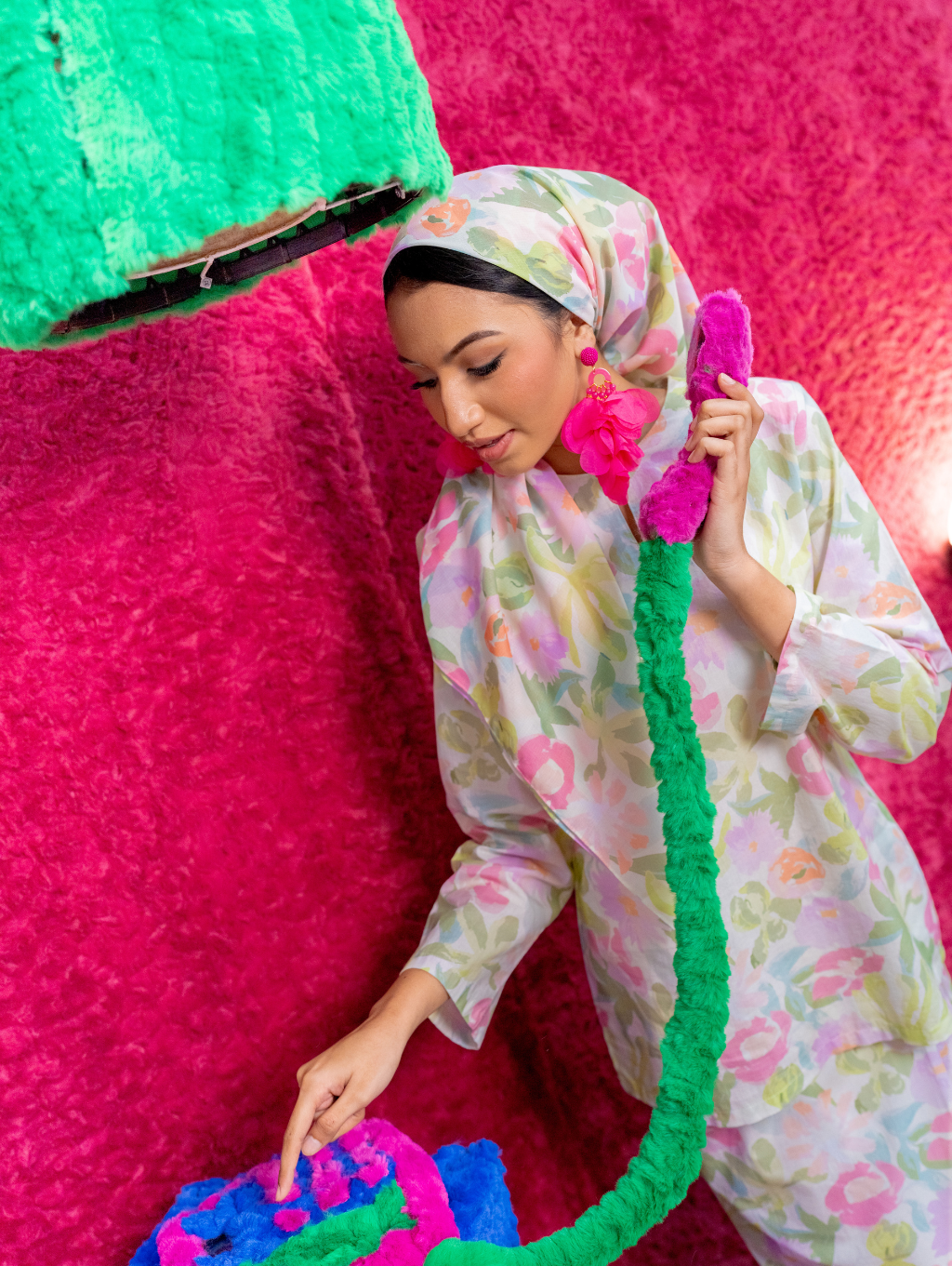 Square Scarf - Calanthe