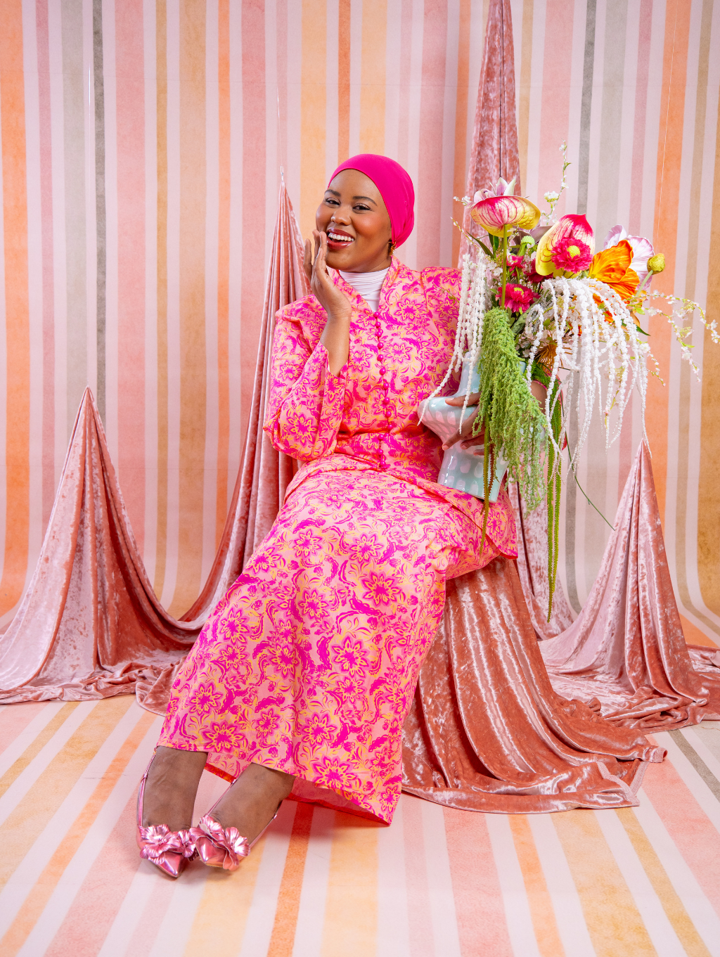 Melour Kebaya - Whimsyberry Fuchsia
