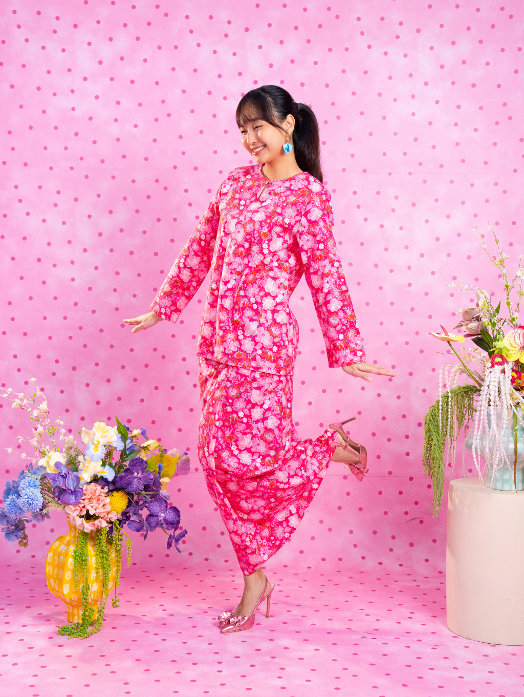 Rosaroo Kurung - Red