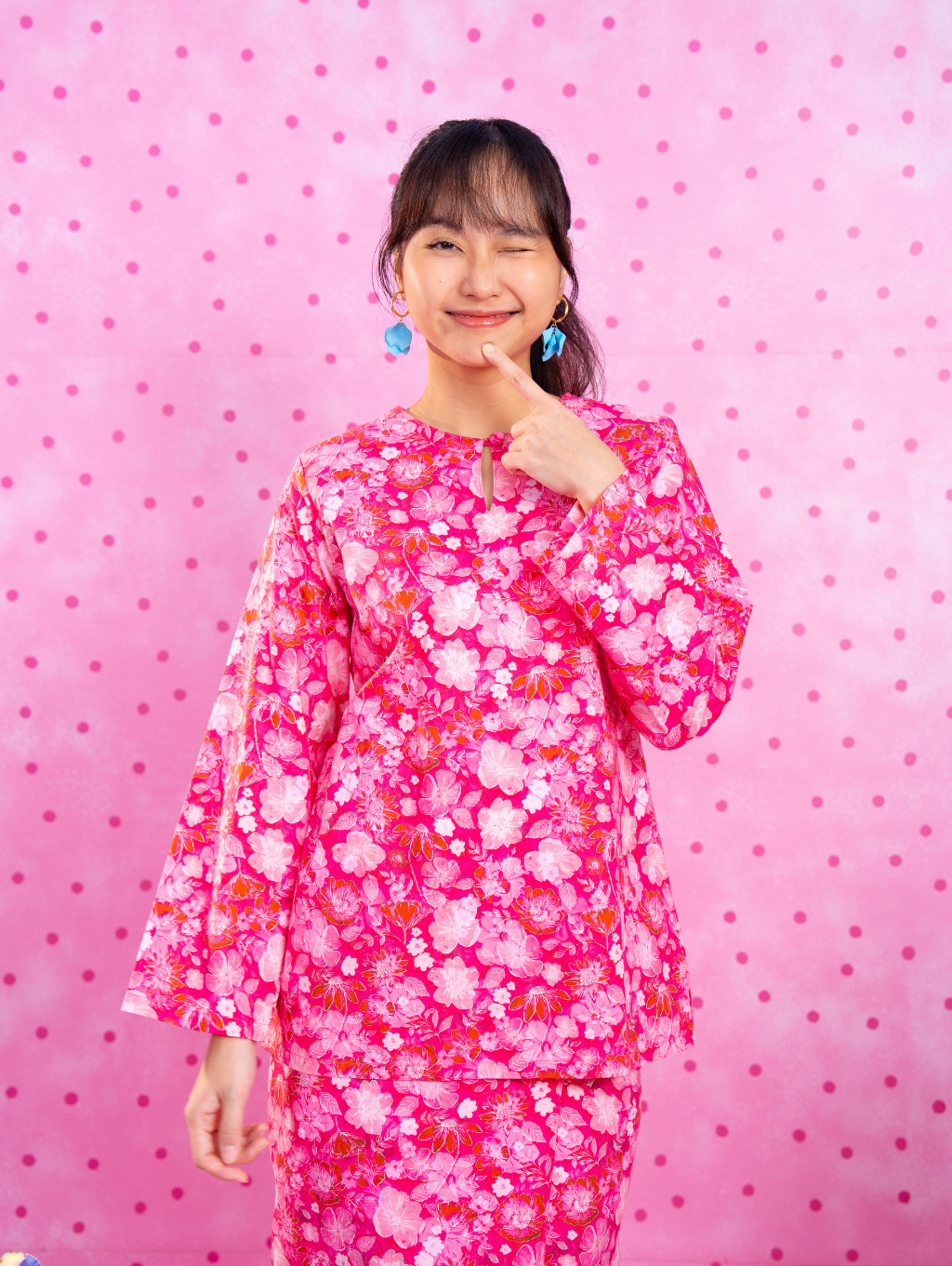 Rosaroo Kurung - Red