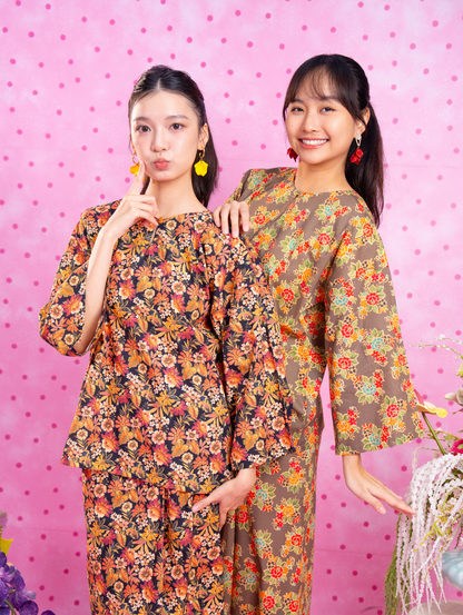 Tilly Oversized Kurung - Tulianne Black