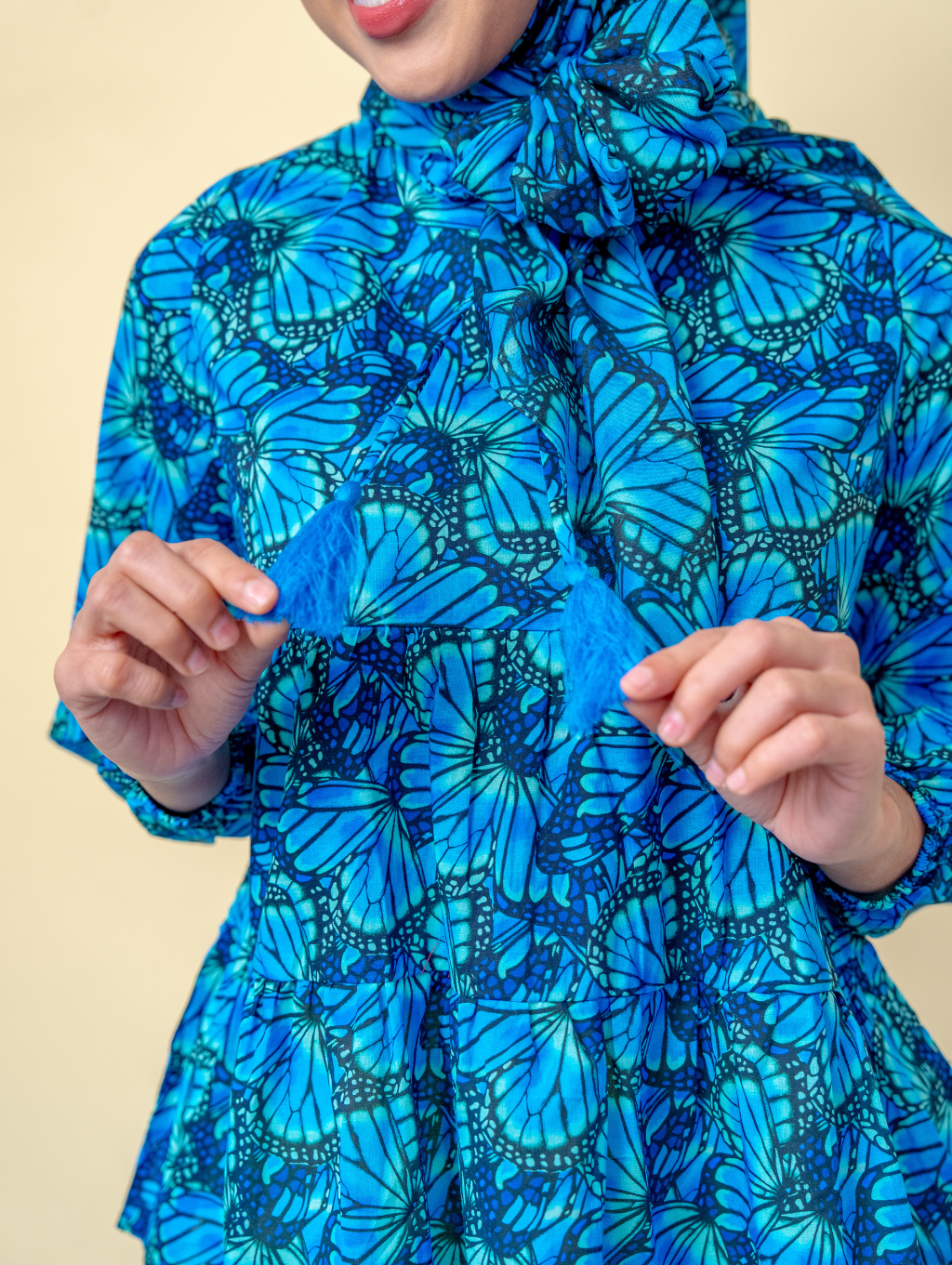 Tyara Blouse - Mariposa Blue