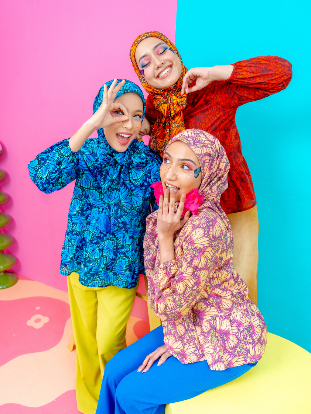 Tyara Blouse - Mariposa Blue