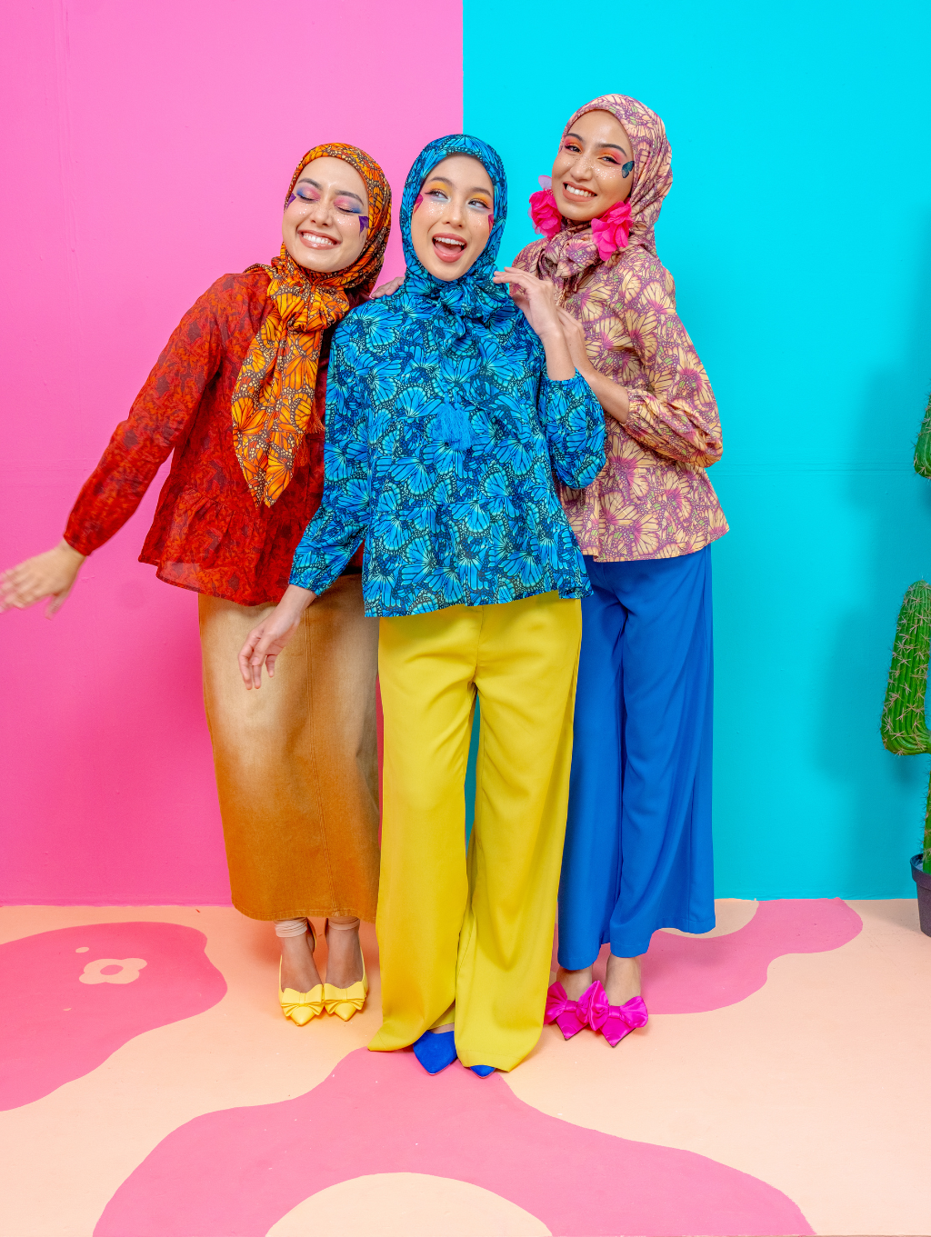 Tyara Blouse - Mariposa Blue