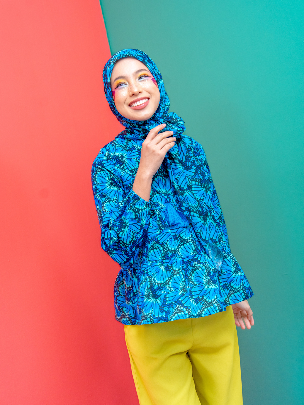 Tyara Blouse - Mariposa Blue