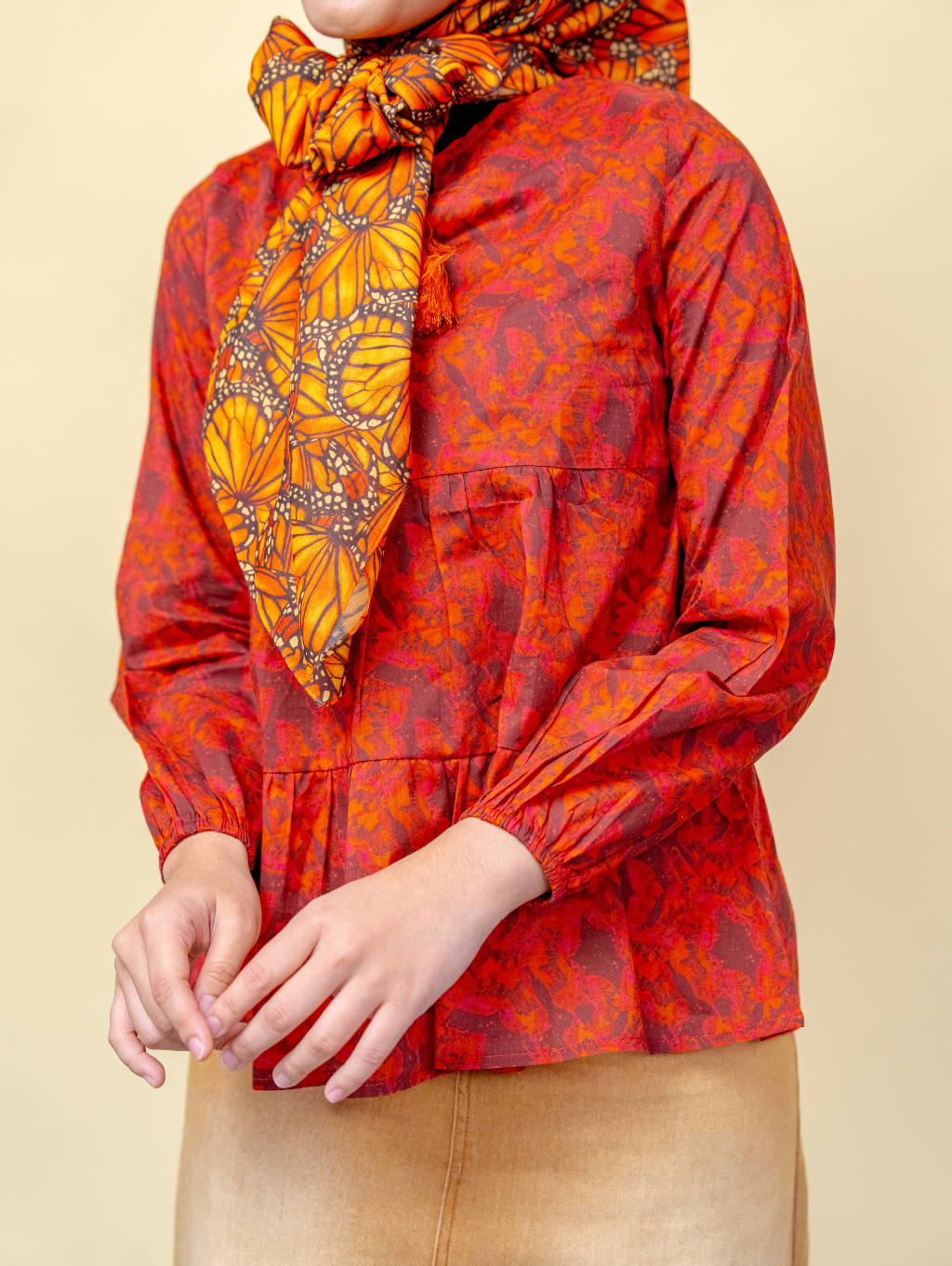 Tyara Blouse - Isidora Maroon