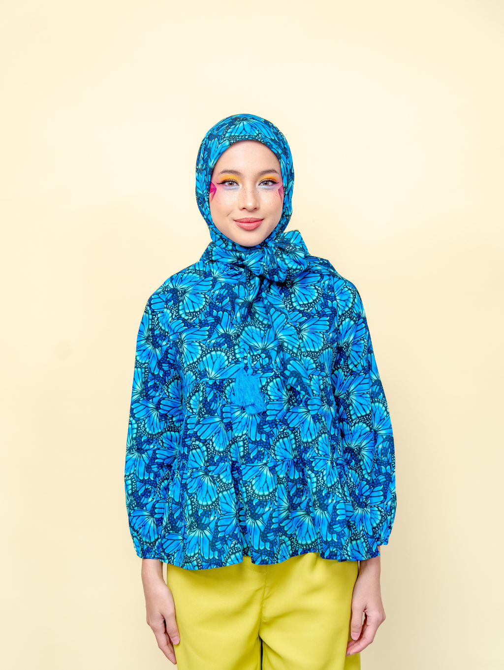 Tyara Blouse - Mariposa Blue