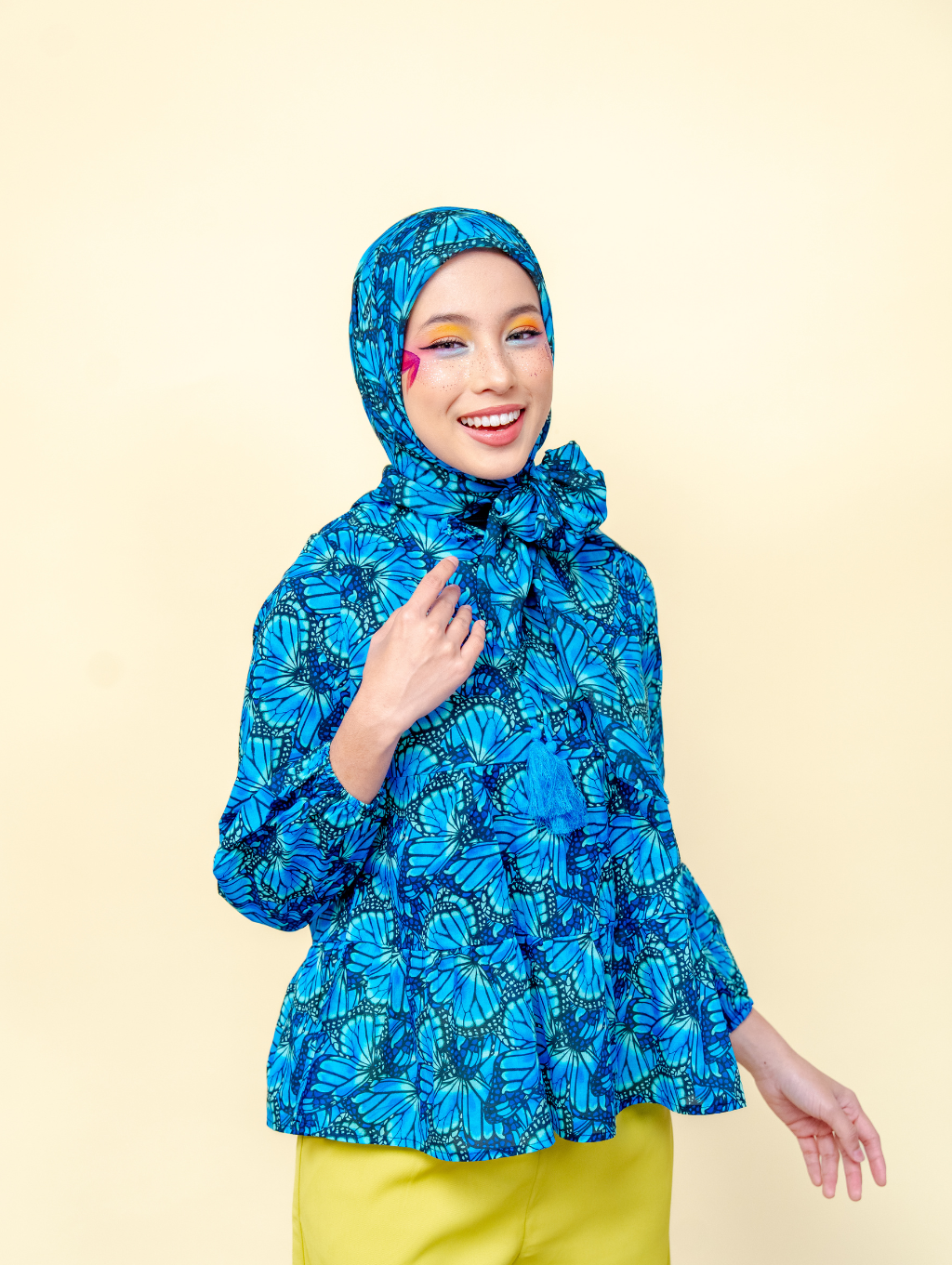 Tyara Blouse - Mariposa Blue