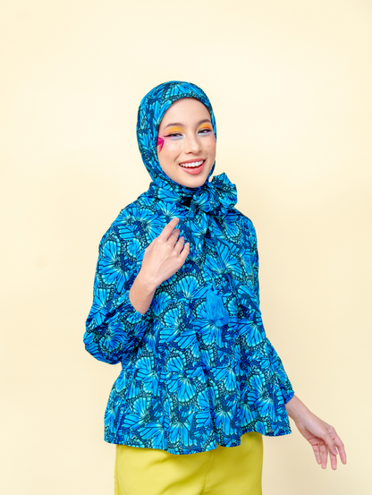 Tyara Blouse - Mariposa Blue