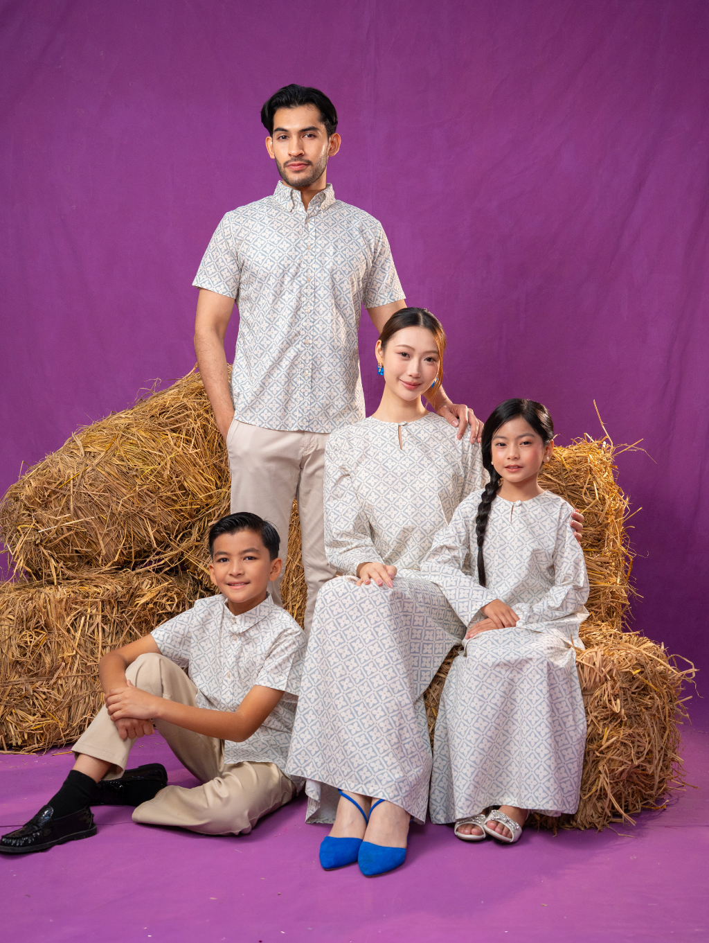 Natura Kurung in Cream