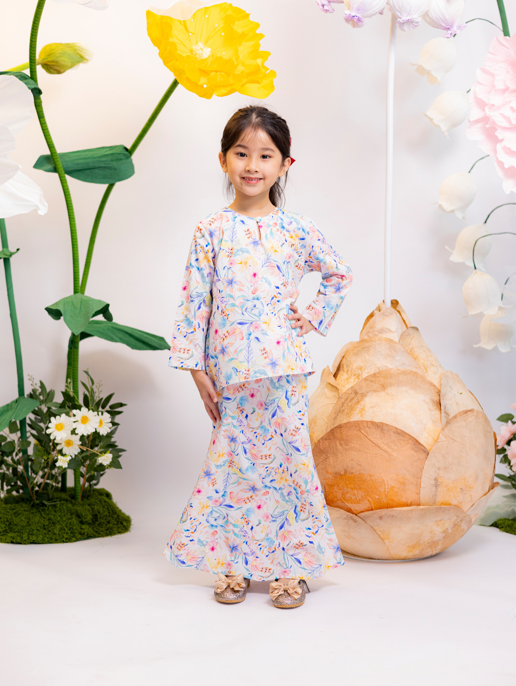 KIDS Jasmine Kurung in Blue