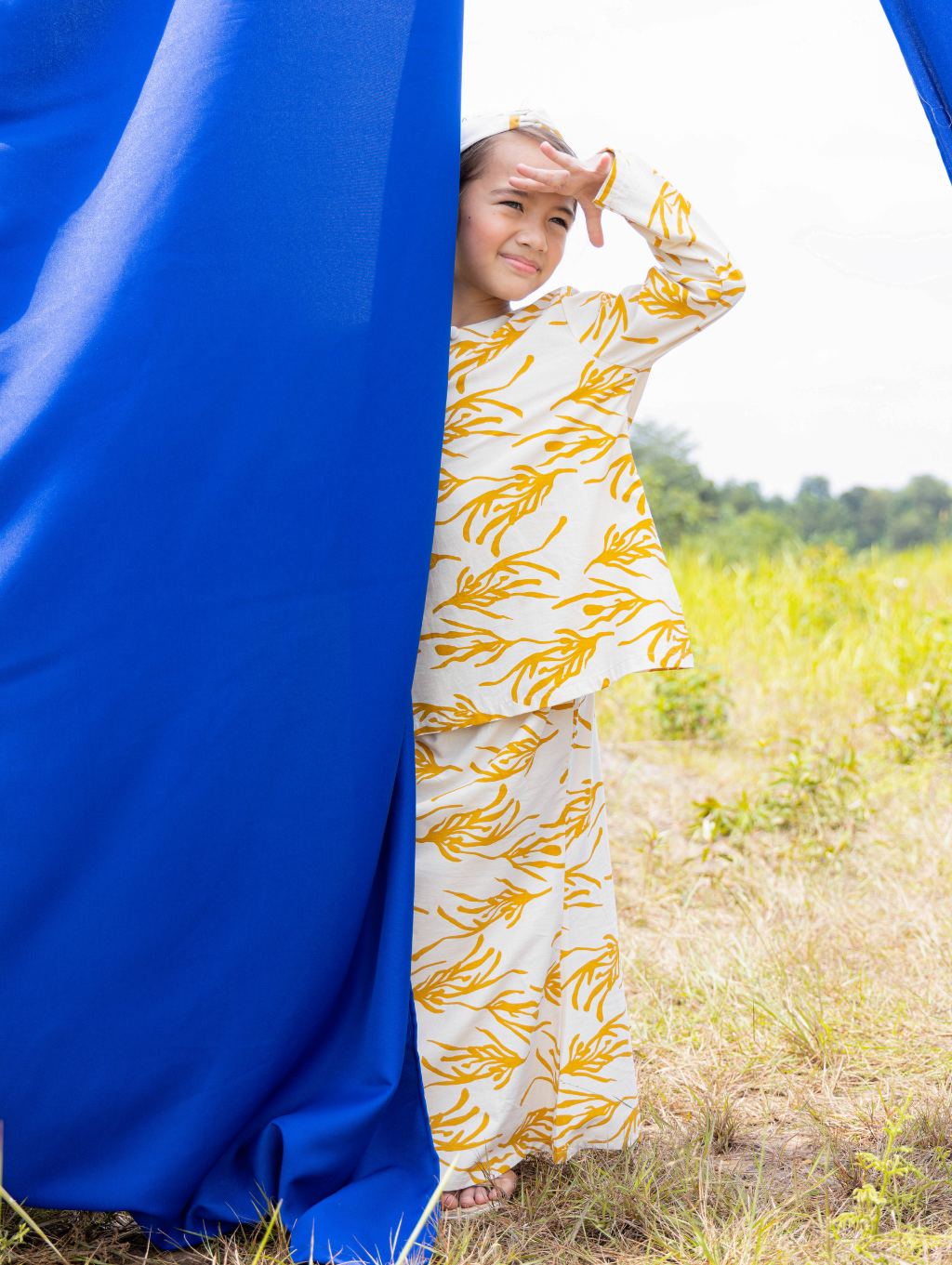 KIDS Roots Kurung in Mustard