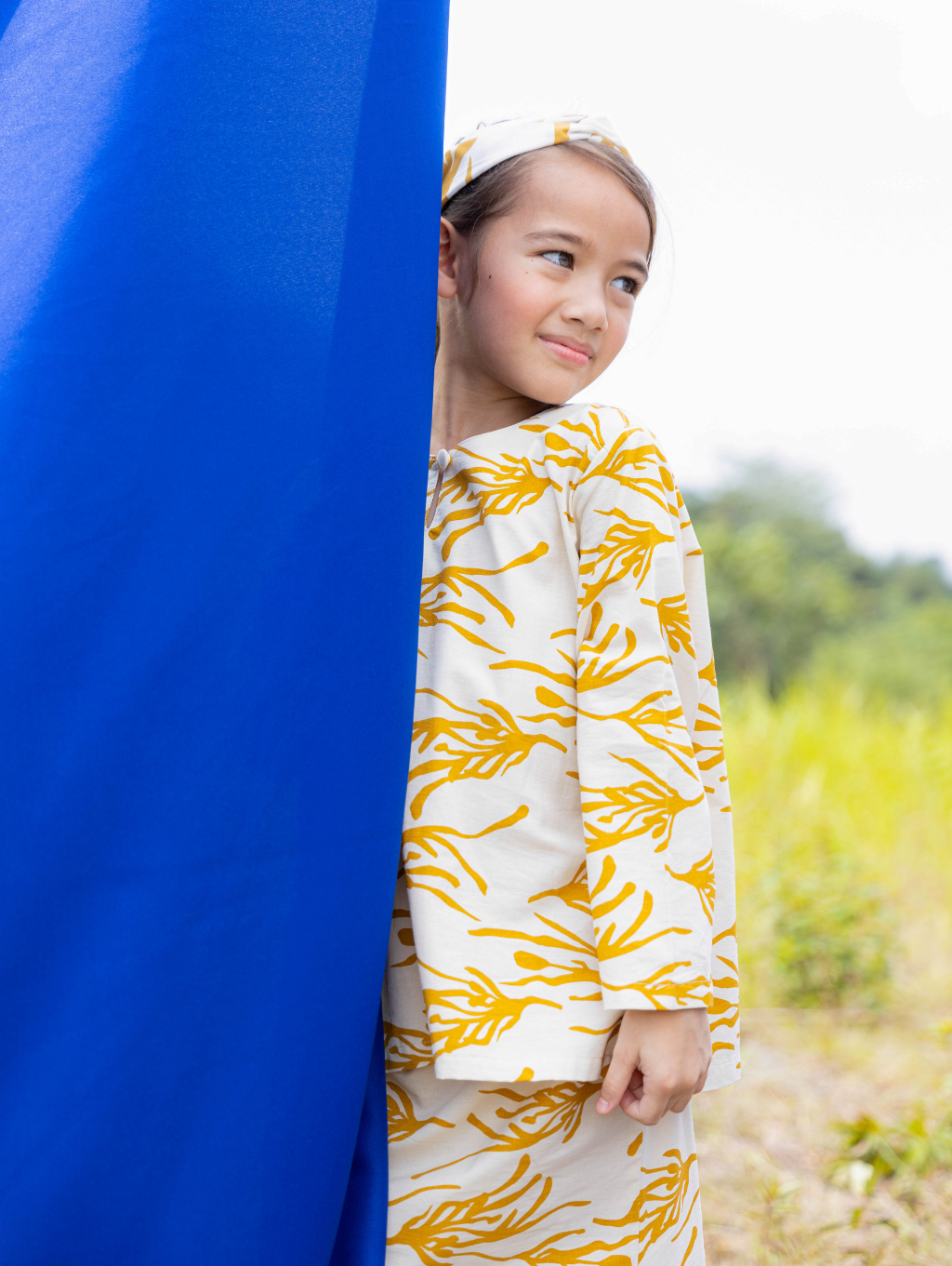 KIDS Roots Kurung in Mustard