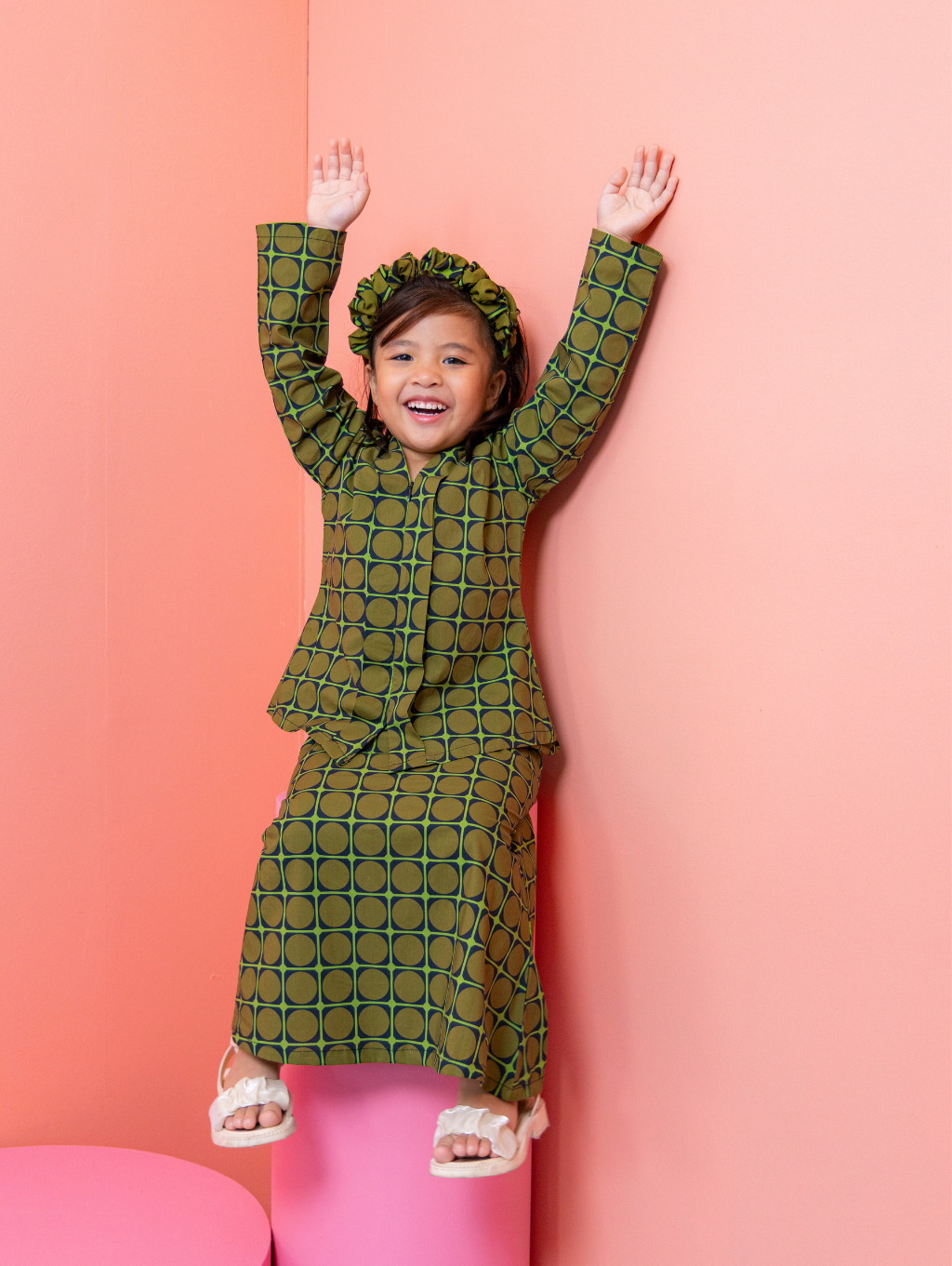 KIDS Elipse Kebaya in Green