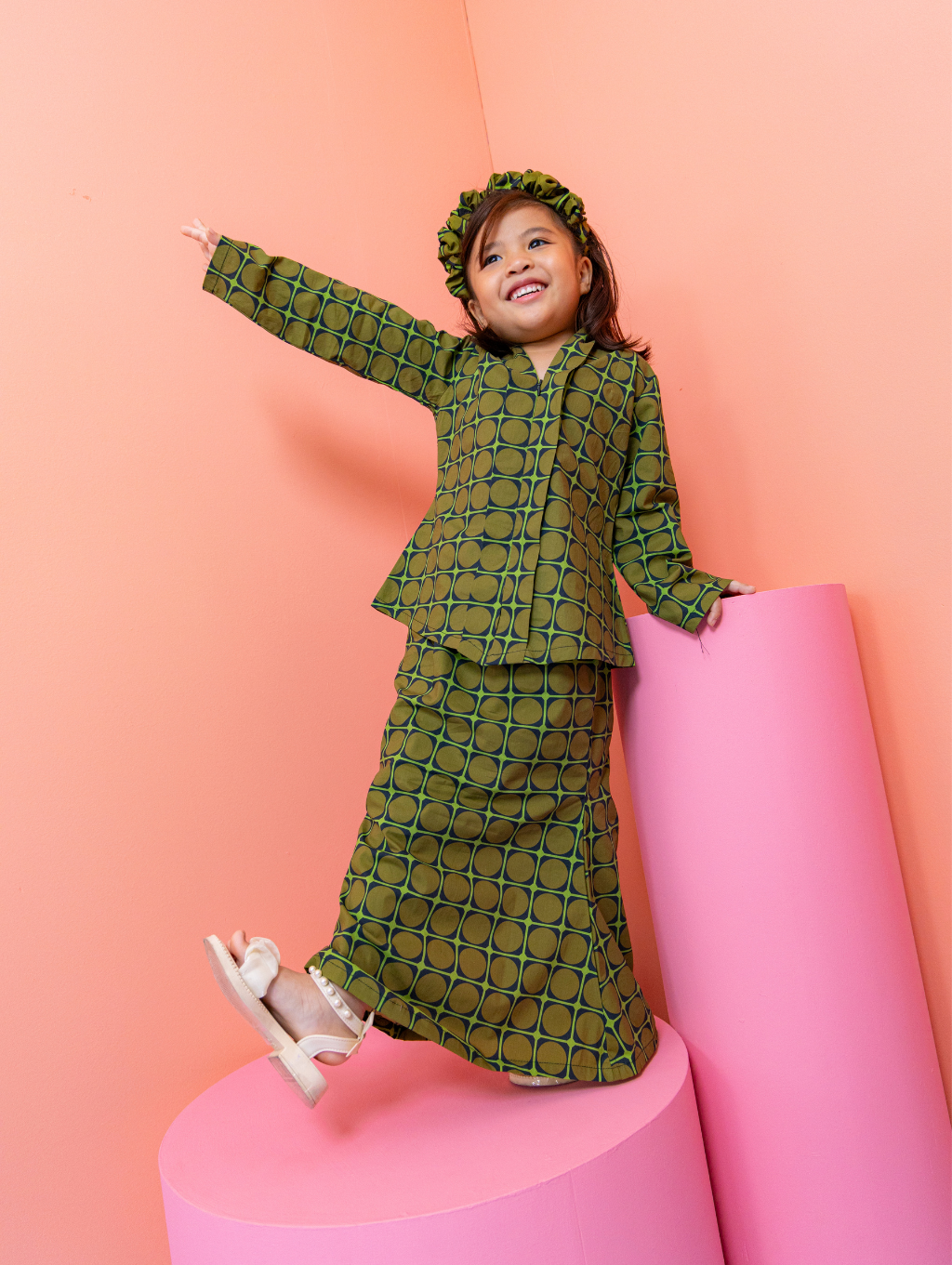 KIDS Elipse Kebaya in Green