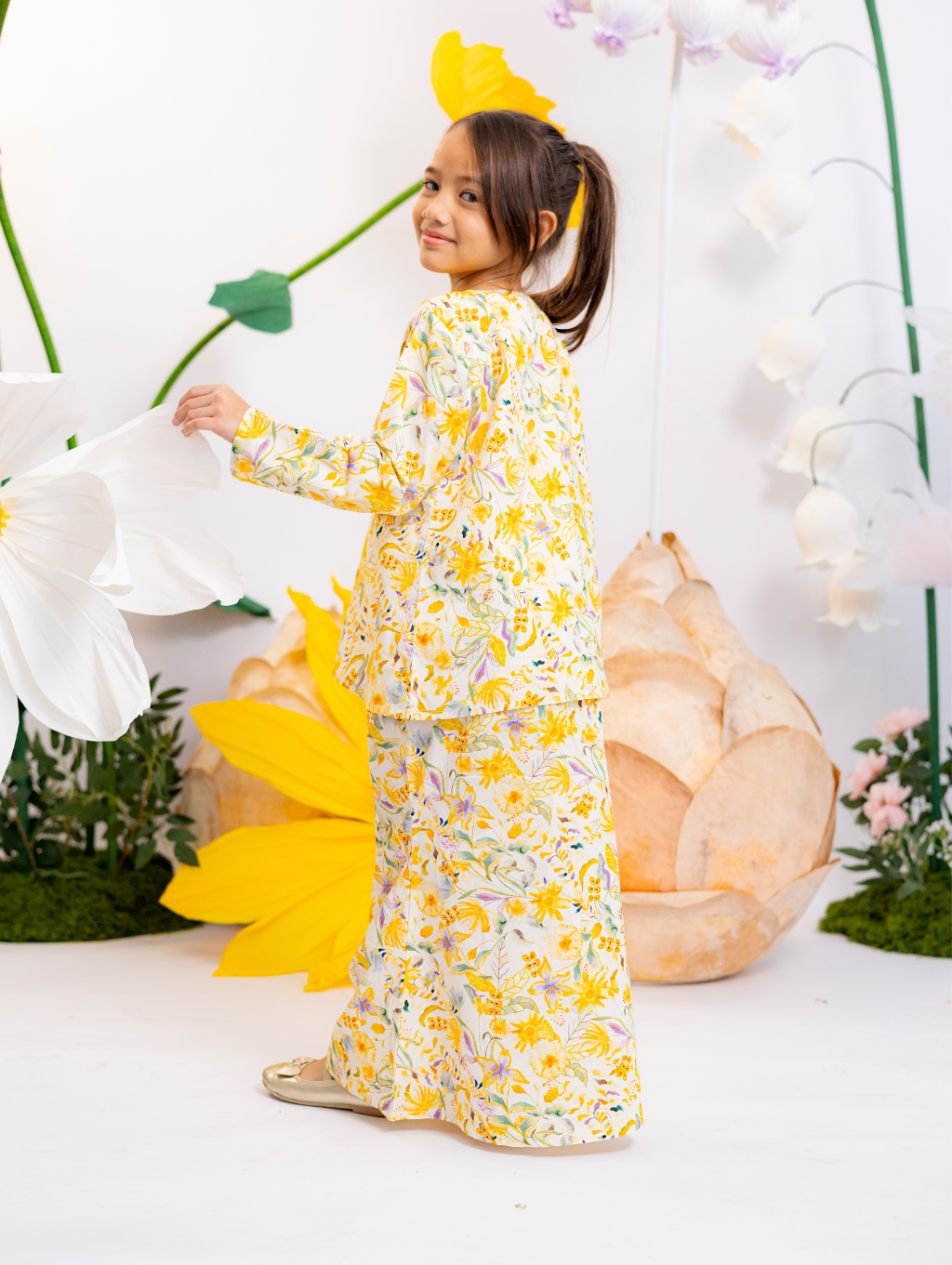 KIDS Jasmine Kurung in Yellow