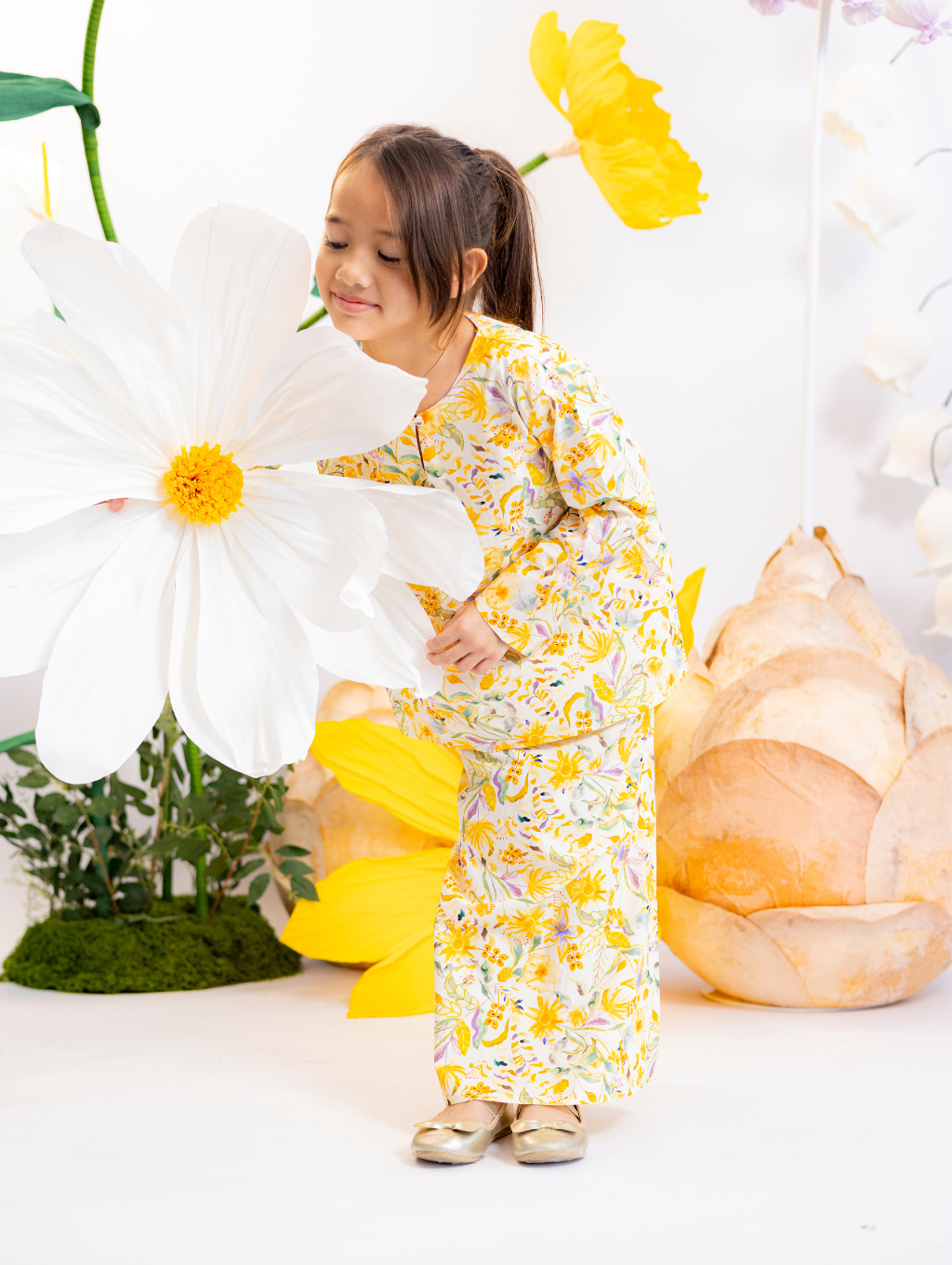 KIDS Jasmine Kurung in Yellow