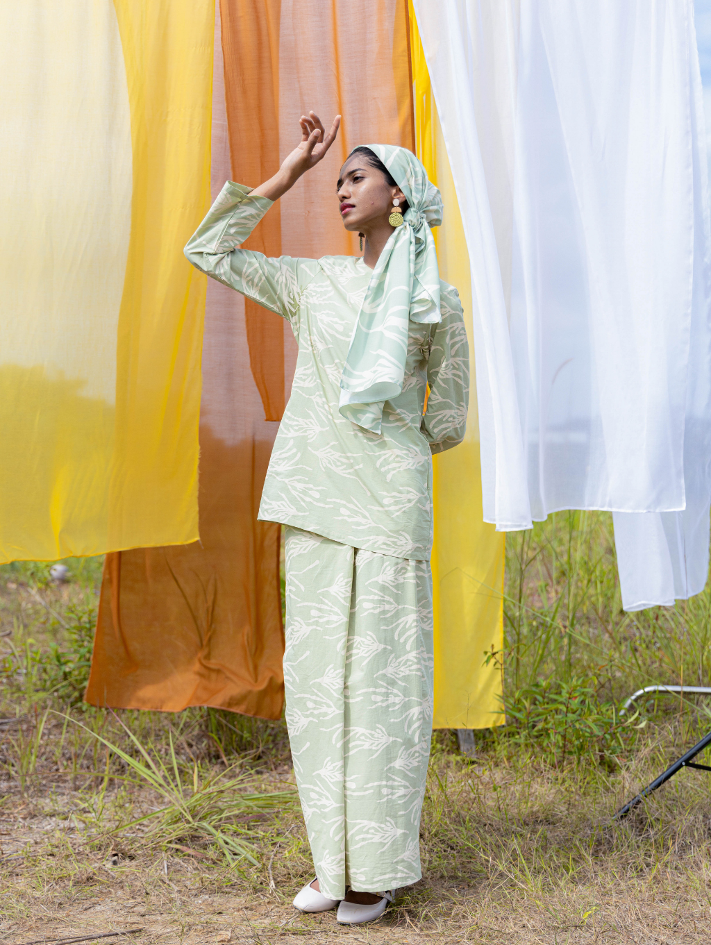 Roots Kurung in Green