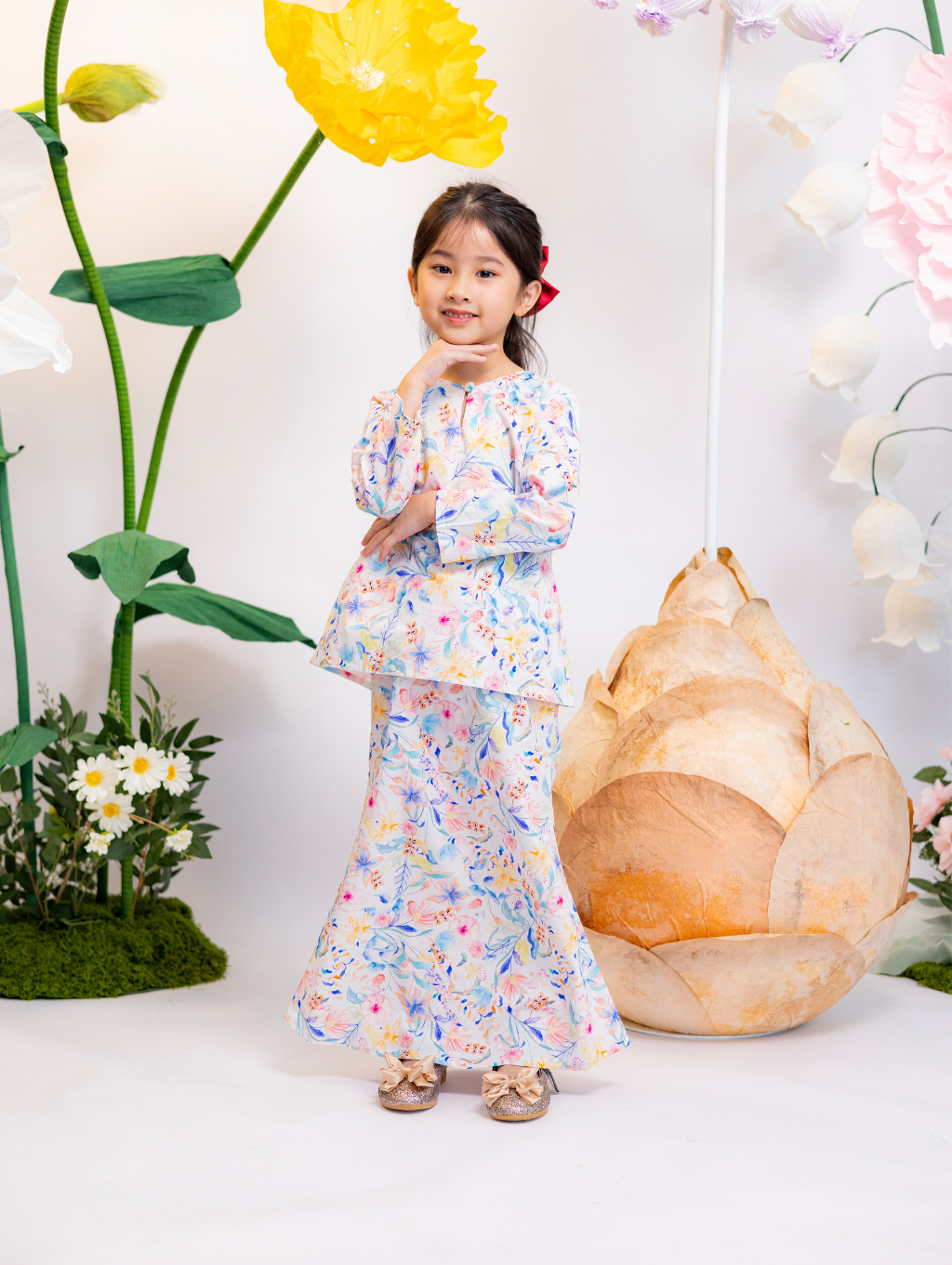 KIDS Jasmine Kurung in Blue