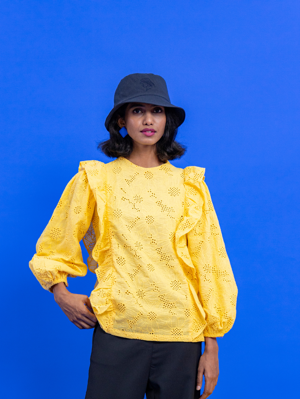 Jessie Frill Top - Yellow