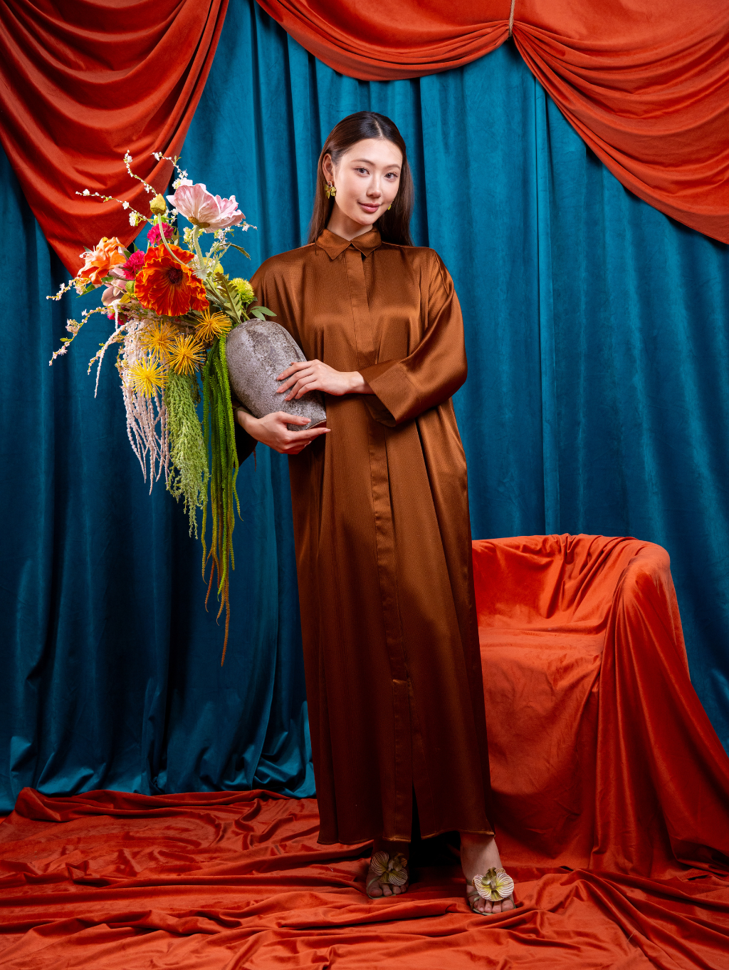 Zuzu Maxi Dress - Brown