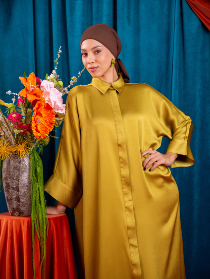 Zuzu Maxi Dress - Olive Green