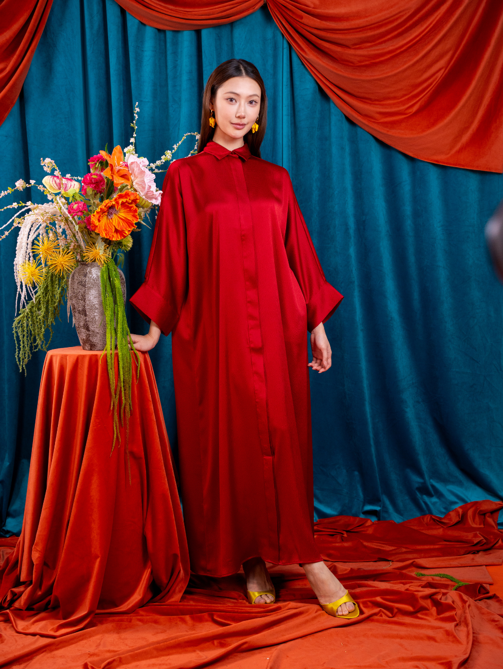 Zuzu Maxi Dress - Maroon