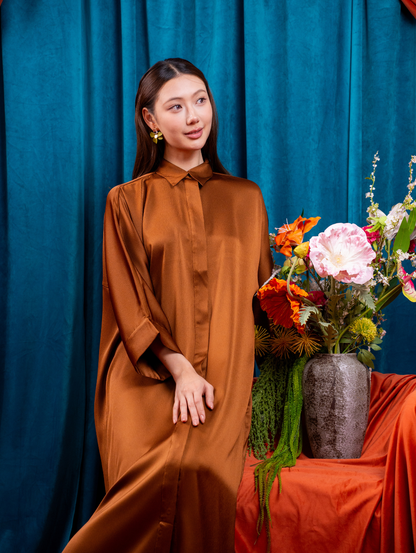 Zuzu Maxi Dress - Brown