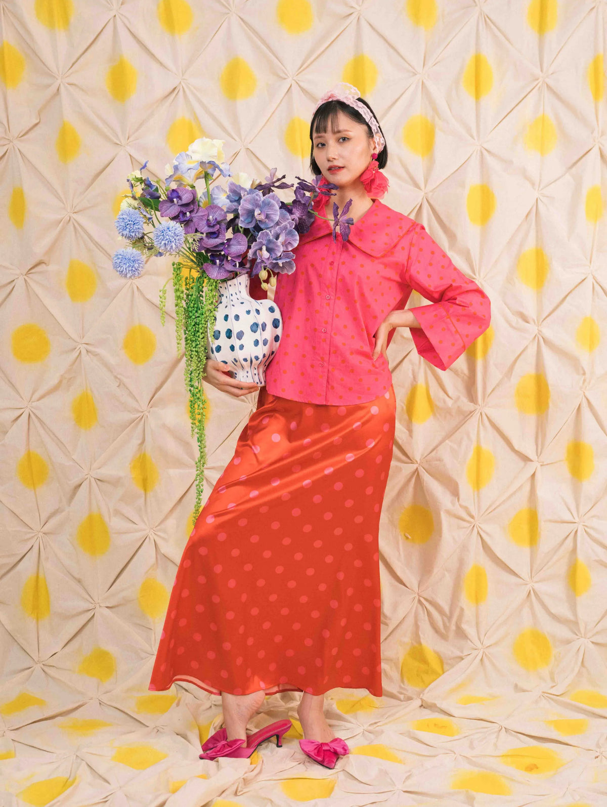 Celia Skirt - Ponto Red