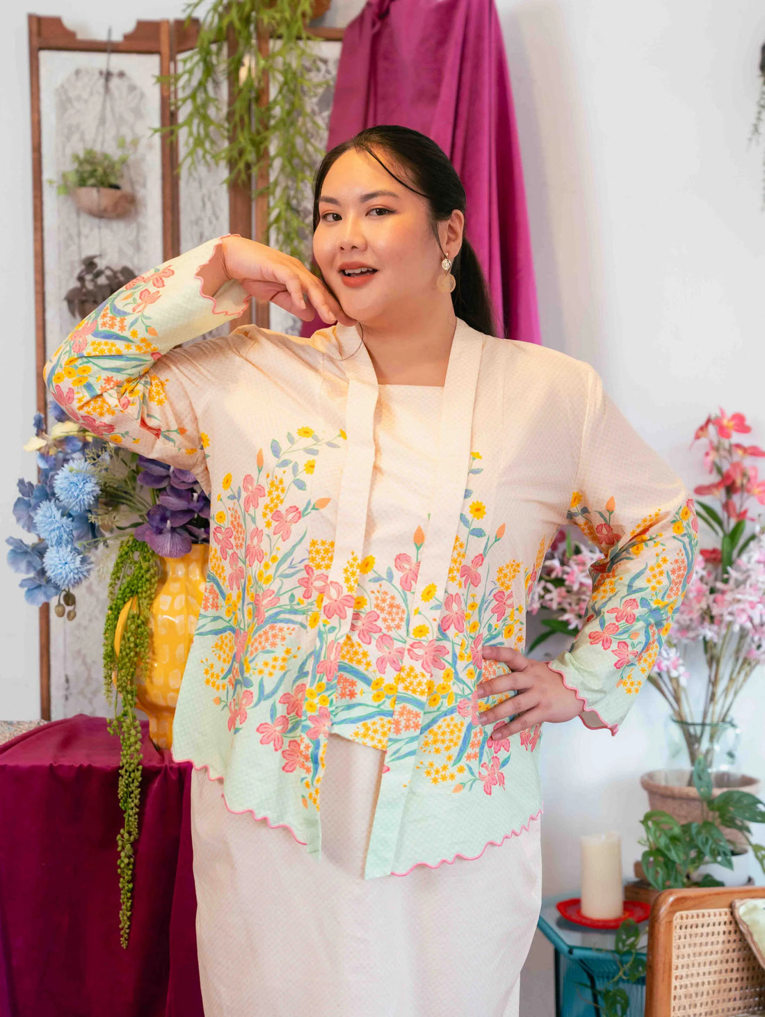 Agnes Kotabaru Kebaya - Dupatta Mint