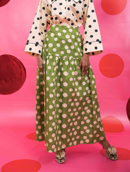Juniper Maxi Skirt - Dottie Green